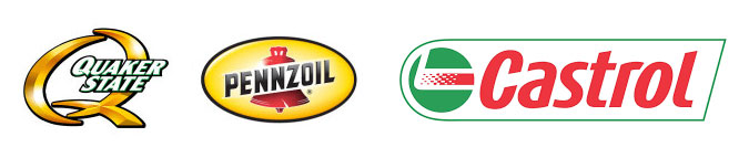 Quaker State logo, Pennzoil Logo, Castrol Logo